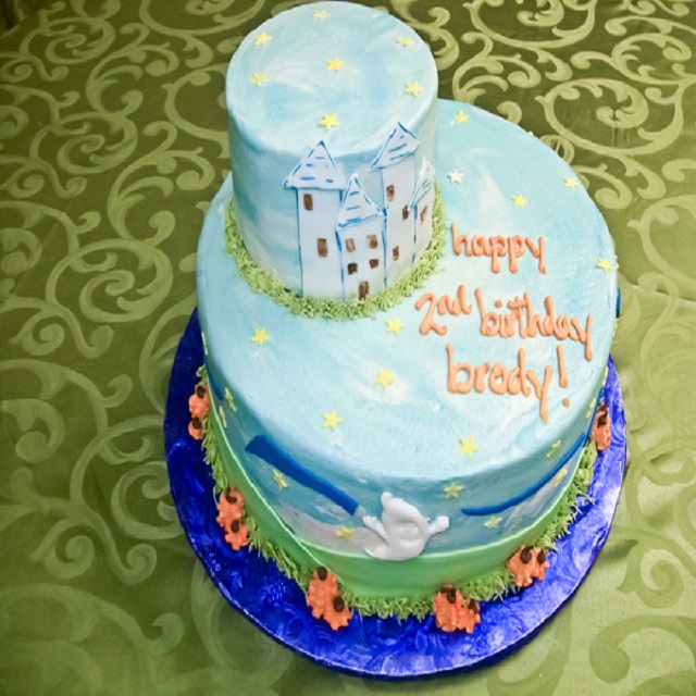 Cake with Star Design #birthday