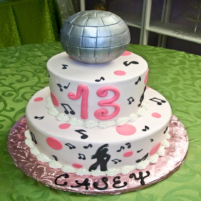 Cake with Disco Theme #birthday