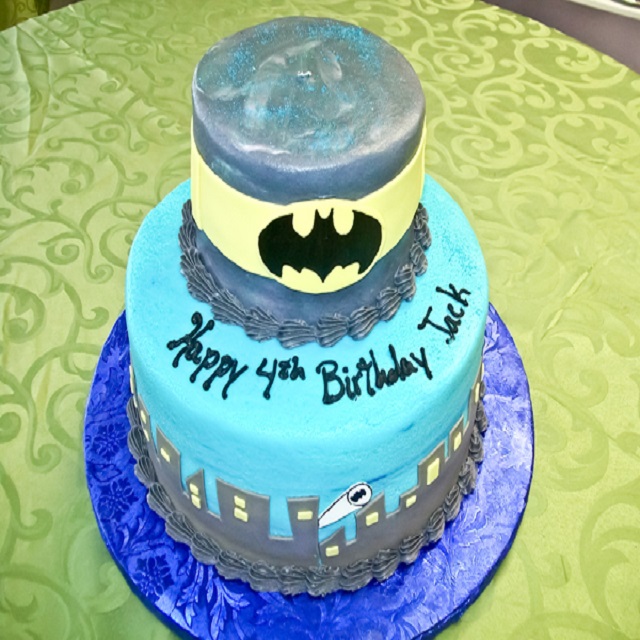 Cake with Batman Theme #birthday