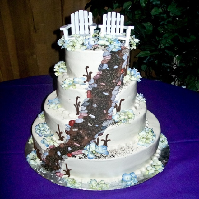 Garden Design Cake #wedding
