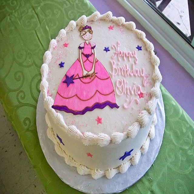 Cake with Princess Theme #birthday