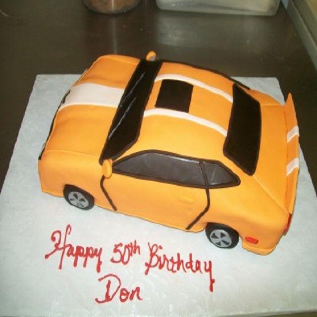 Yellow Car Theme Cake #birthday