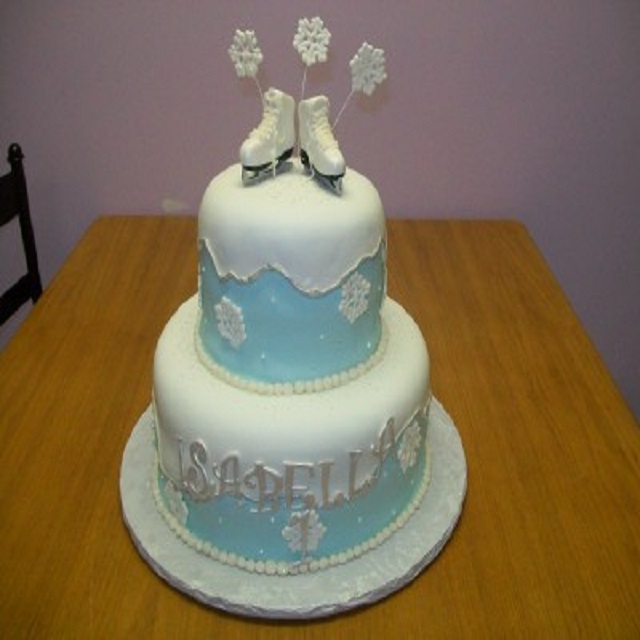Snow Theme Cake #birthday