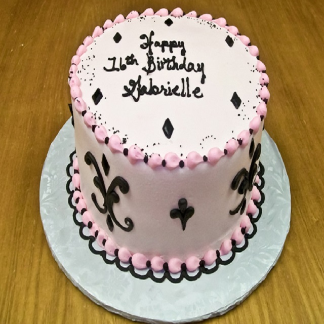 White and Pink Cake #birthday
