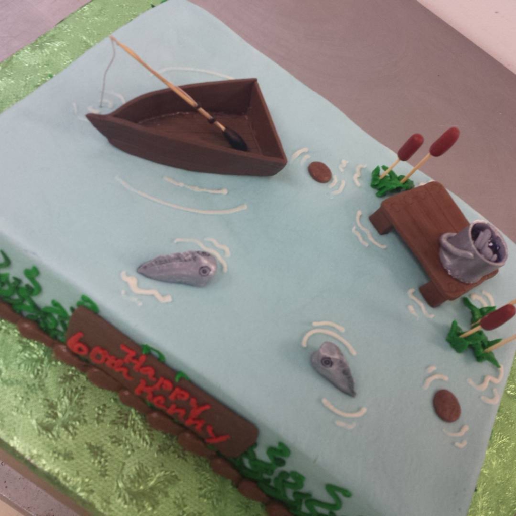 Fun fishing cake #birthday #specialty