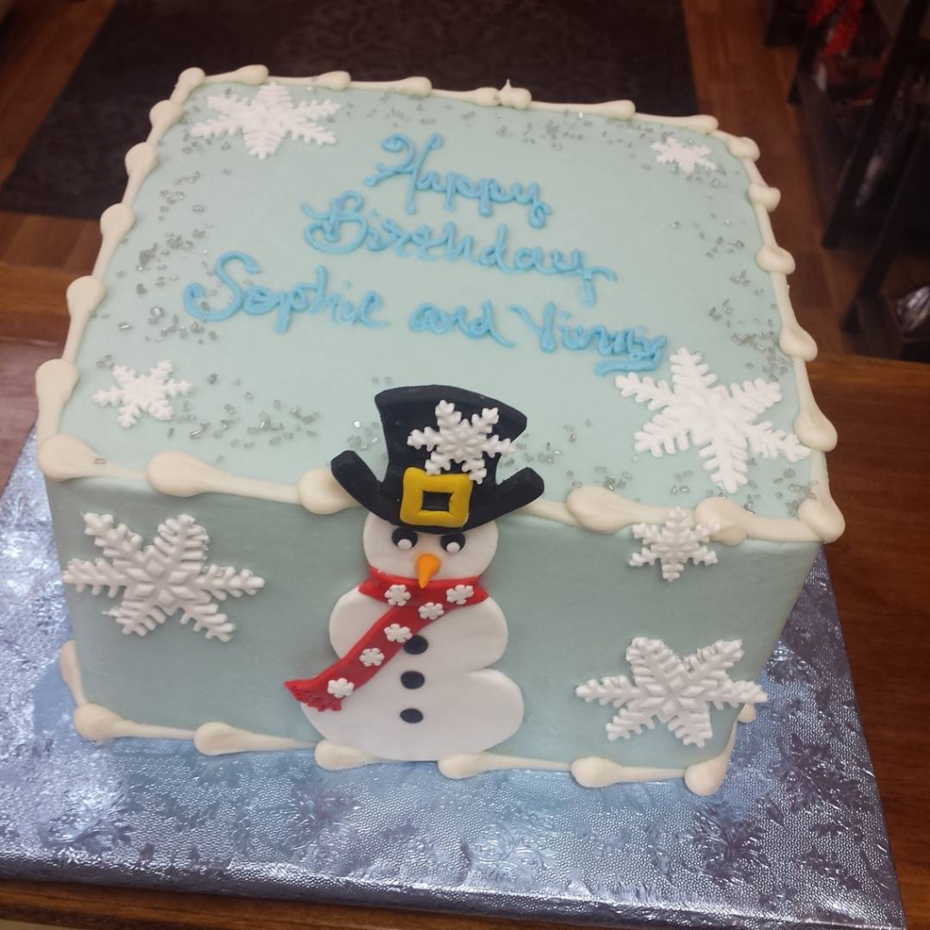 #birthday Happy Snowman cake! !