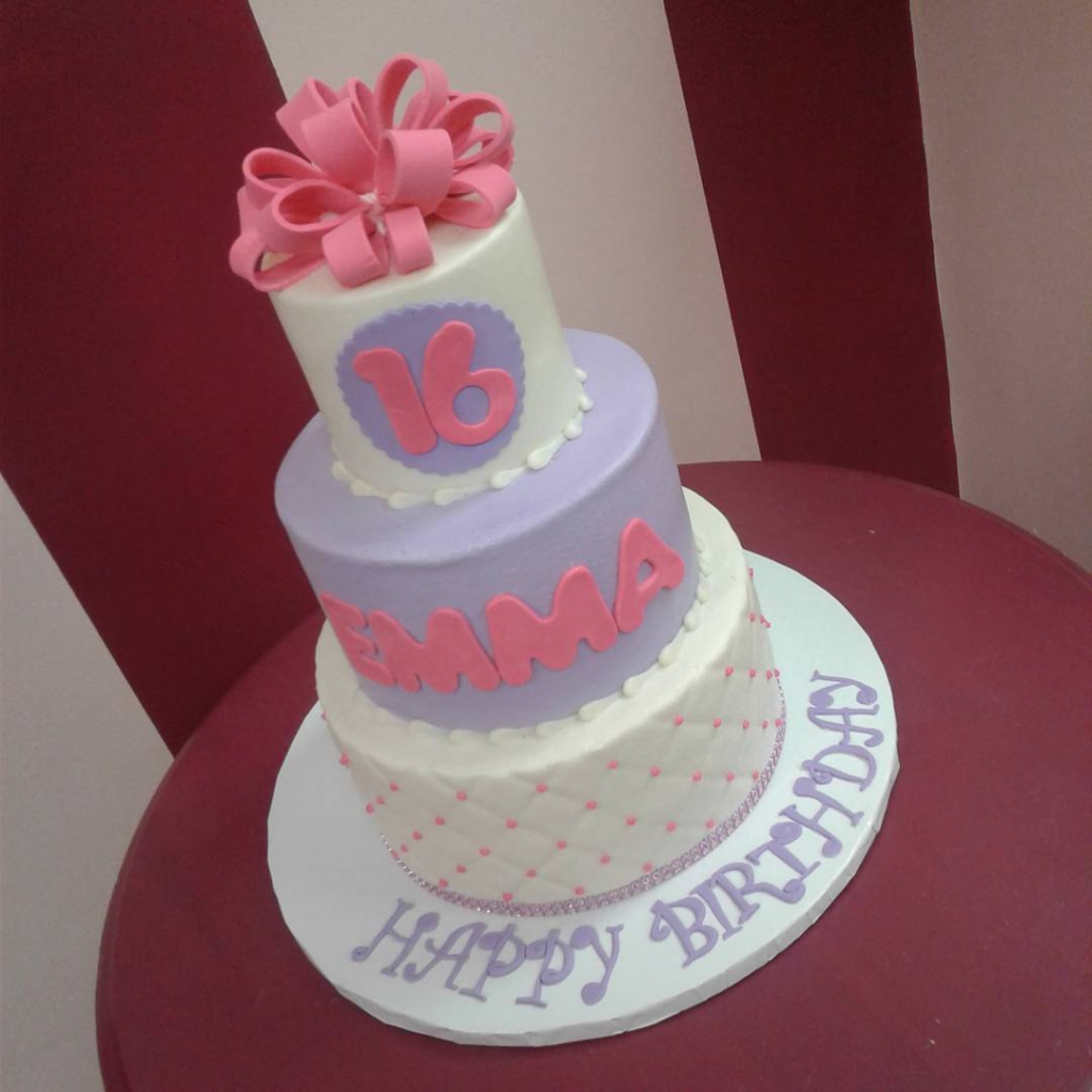 Fun #specialty cake for a #sweet16 #buttercream #birthday
