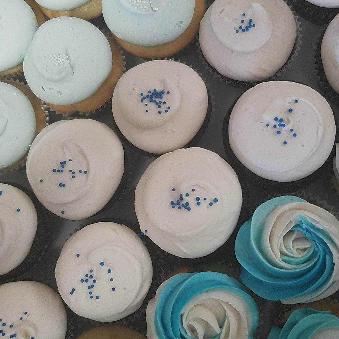 It’s a boy! #specialty #cupcakes for a baby shower today!