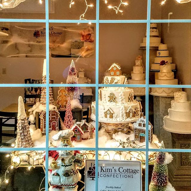“Walking in a winter wonderland”. Our gingerbread window always makes me smile!#specialty