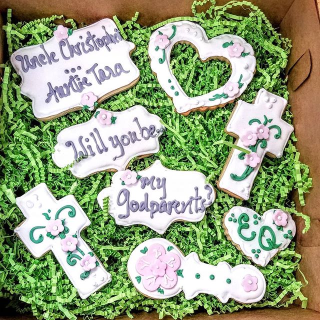 We offer #specialty cookies for all celebrations! #willyoubemygodparents